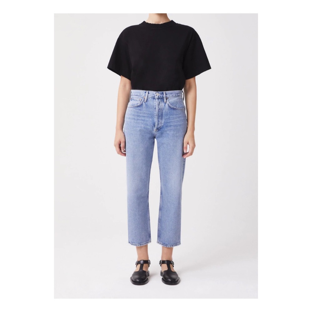 AGOLDE 90s Crop Mid Rise Loose in Replica